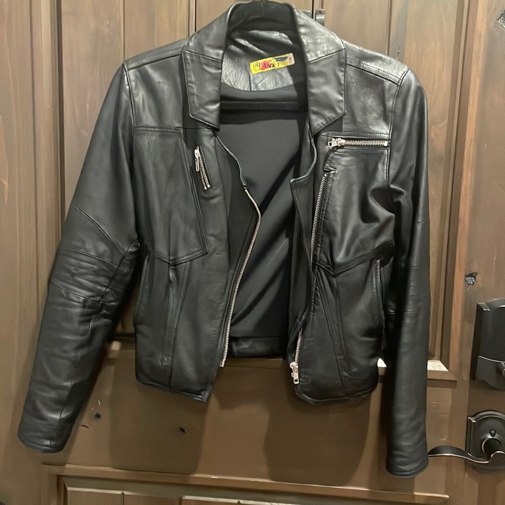 Blank leather jacket